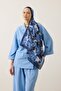 Soft Shawl 3073 Navy Blue - 2