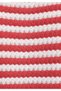 Slim Fit Polo Neck Striped Women's Red Short Sleeve T-Shirt - 6