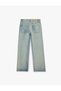 Low Waist Cotton Straight Leg Denim Trousers - Straight Fit Jean - 6