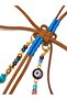 Noir Knot Luck Charm – Handmade Suede String Lucky Bag Charm, Bohemian Accessory with Gold Detail - 4