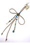 Noir Knot Luck Charm – Handmade Suede String Lucky Bag Charm, Bohemian Accessory with Gold Detail - 2