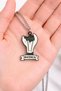 Nisex Metal Bulb Figured Keychain Black and White Design Accessory - 3