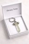 Anime Inspired Metal Color Natural Stone Detailed Unisex Keychain - 3