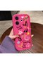 Vivo V60 Lite 4G/5G Compatible Pink Red Silicone Case Shockproof Camera Protection - 4