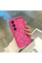 Samsung Galaxy S25 Fe Compatible Pink Red Silicone Case Shockproof Camera Protection - 3