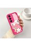 Samsung Galaxy S25 Fe Compatible Pink Red Silicone Case Shockproof Camera Protection - 2