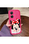 Realme Note 60 Compatible Pink Red Silicone Case Shockproof Camera Protection - 4