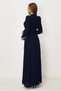 Stone Embellished Evening Dress 50558 - 4