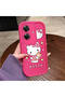 Realme Note 60 Compatible Pink Red Silicone Case Shockproof Camera Protection - 4