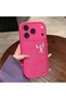 حافظة سيليكون باللون الأحمر الوردي متوافقة مع هاتف iPhone 17 Pro Max/18 Pro Max، مقاومة للصدمات وحماية للكاميرا - 4