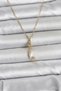 Stylish 316L Steel Chain Gold Color Zircon Stone Mermaid Model Women's Necklace Teachers Mothers Lover