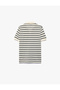 Regular Fit Short Sleeve Polo Neck Striped T-Shirt - 3