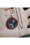 Silver Tree of Life Orgonite Necklace - Brown Star Stone (Handmade Design Products) - 2