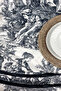 Soft Textured Printed French Peasant Pattern Rectangular Kitchen Living Room Garden Balcony Tablecloth - 3
