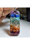 7 Chakras - Seven Chakras - Torus Orgonite Steel Chain Necklace - Garnet - (Handmade Designer Products) - 5