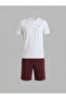 Ds Damat Ribana Shorts Set Bordo - 2