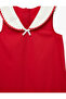 Cotton Sleeveless Baby Collar A-Line Pleated Dress - 7
