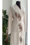 Medina Silk Embroidered Tie-On Prayer Dress + Shawl, Umrah Dress, Dowry Prayer Dress & Robe - 2