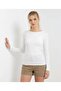 26031 Women's Wide Collar Slim Fit Design Modal Combed Cotton Blouse - 2