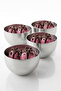 4-Piece Stainless Steel Tableware Presentation Breakfast Stainless Steel Snack Bowl - 4