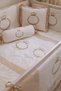 Baby Sleeping Set Duvet Cover Set Crown Brown 60X120 - 3