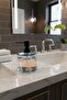 Anthracite Black Liquid Soap Dispenser 500 ml |   Round Design Decorative Soap Dish - 3