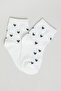 3 Pack Patterned Ankle Socks - 3