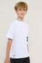 Printed T-Shirt with Crew Neck and Short Sleeves - 3
