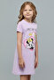 Minnie & Daisy Print Nightdress with Crew Neck and Short Sleeves - 2