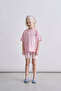 Girl's Cotton Pink Text Printed T-Shirt and Leggings Set