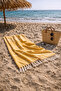 Striped 100% Cotton 90X180 cm Peshtemal Beach Bath Towel - 2