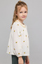 Embroidered Top with Round Neck and Puff Sleeves - 5