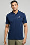 Logo Embroidered Polo T-Shirt with Short Sleeves