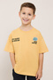 Embroidered T-Shirt with Crew Neck and Short Sleeves