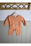 Peach Color 2-Piece Set, 100% Cotton, 2-Piece Baby Girl Set - 2