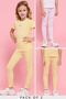 Ribbed Leggings with Elastic Waist
