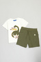 Embroidered T-Shirt and Shorts Set