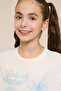Graphic Print T-Shirt with Crew Neck and Short Sleeves - 5