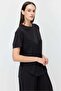 Women's Oval Cut Soft Textured T-Shirt - 5