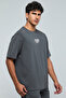 Printed T-Shirt with V-Neck and Short Sleeves - 3