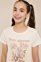 Graphic Print T-Shirt with Crew Neck and Short Sleeves - 4