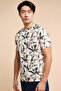 Printed T-Shirt with Crew Neck and Short Sleeves - 4