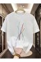 Men's Large Size Jet Airplane Printed Oversize T-Shirt Loose Boyfirend - 6