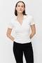 Women's Polo Neck Minimalist Blouse - 3