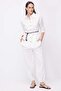 Women's Belted Linen Shirt - 8