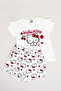 Hello Kitty Print T-Shirt and Shorts Set
