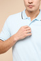 Contrast Trim Polo T-Shirt with Shirt Sleeves - 6