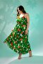 Women's Plus Size One-Shoulder Knitted Dress Green - 4