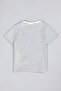 Striped T-Shirt with Crew Neck and Short Sleeves - 2
