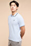 Logo Detail Polo T-Shirt with Short Sleeves - 5